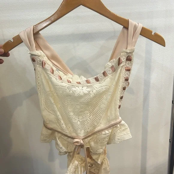 For Love And Lemons Ruffled Bustier Tank Top - Picture 5 of 7
